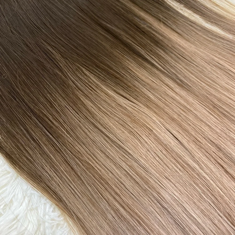 Human hair blend Clip in Balayage 22” Hair Extensions